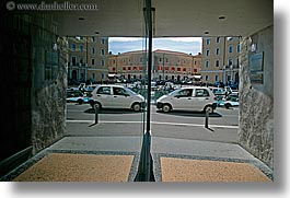 cars, europe, horizontal, mirrors, pirano, reflections, slovenia, photograph