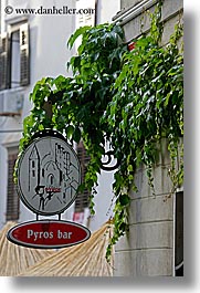 bars, europe, pirano, pyros, signs, slovenia, vertical, photograph