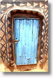 africa, blues, burkina faso, doors, tiebele, vertical, photograph