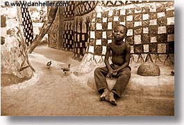 africa, burkina faso, gurunsi, horizontal, kid, tiebele, photograph