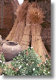 africa, burkina faso, pots, sheaves, tiebele, vertical, photograph