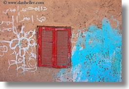 africa, al kab, egypt, horizontal, red, villages, windows, woods, photograph