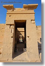 africa, arches, aswan, doors, egypt, philae temple, stones, vertical, photograph