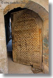 africa, ancient, arches, cairo, coptic, doors, egypt, gothic, vertical, photograph