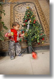 africa, babies, cairo, christmas, coptic, egypt, trees, vertical, photograph