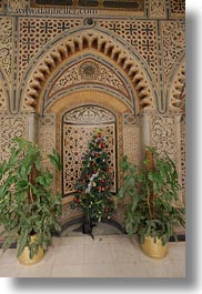 africa, cairo, christmas, coptic, egypt, trees, vertical, photograph