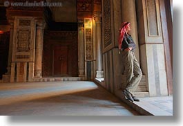 africa, barquk mosque, cairo, clothes, egypt, glow, horizontal, keffiyeh, lights, mosques, muslim, people, religious, scarves, victoria, womens, photograph