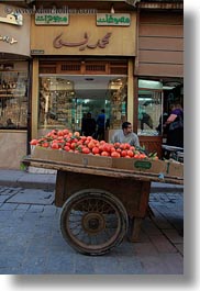 africa, cairo, carts, egypt, fruits, old town, vertical, photograph