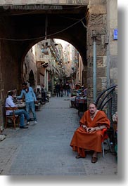 africa, archways, cairo, egypt, market, men, old town, vertical, photograph