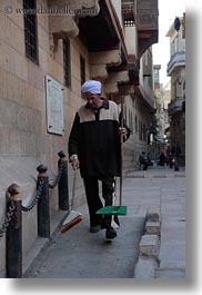 africa, brooms, cairo, egypt, men, old town, vertical, photograph