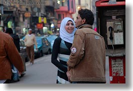 africa, cairo, couples, egypt, horizontal, muslim, old town, young, photograph