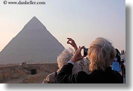 africa, cairo, egypt, horizontal, people, photographing, pyramids, tourists, photograph