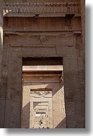 africa, doors, egypt, frames, kom ombo temple, temples, vertical, photograph