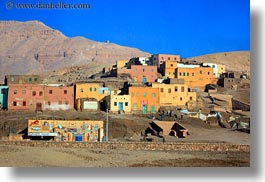 africa, buildings, colorful, egypt, horizontal, luxor, scenics, photograph