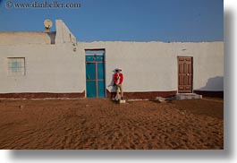 africa, blues, doors, egypt, helenes, horizontal, nubian village, photograph