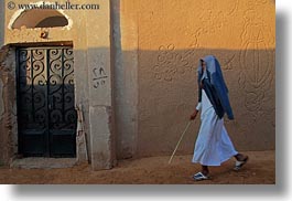 africa, cane, egypt, horizontal, men, nubian village, walking, photograph