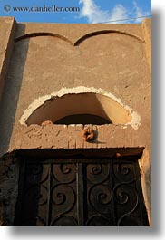 africa, doors, egypt, horns, nubian village, over, rams, vertical, photograph