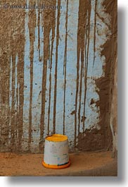 africa, buckets, egypt, nubian village, vertical, yellow, photograph