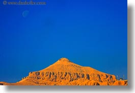 africa, egypt, horizontal, moon, mountains, temple queen hatshepsut, photograph