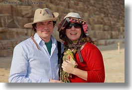 africa, carla, carla henry, clothes, couples, egypt, emotions, hats, henry, horizontal, people, pyramids, smiles, sunglasses, tourists, wt people, photograph