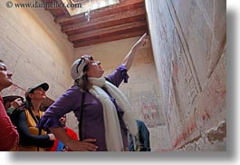 africa, bas reliefs, carla henry, egypt, gemni, horizontal, looking, slow exposure, tombs, womens, wt people, photograph