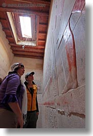 africa, bas reliefs, carla henry, egypt, gemni, looking, slow exposure, tombs, vertical, womens, wt people, photograph