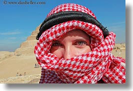 africa, clothes, egypt, horizontal, keffiyeh, red, scarves, vicky, victoria gurthrie, wt people, photograph