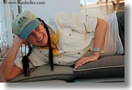 africa, baseball cap, clothes, egypt, emotions, hats, horizontal, reclining, smiles, vicky, victoria gurthrie, wt people, photograph