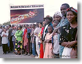 africa, arusha, coca cola, crowds, horizontal, signs, tanzania, photograph