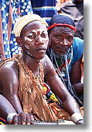 africa, men, painted, togo, tribes, vertical, west africa, photograph