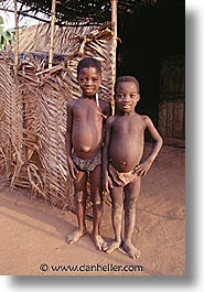 africa, boys, togo, tribes, two, vertical, west africa, photograph