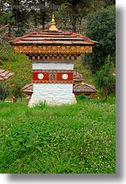 asia, asian, bhutan, buddhist, dochula pass, mini, religious, stupas, style, vertical, photograph