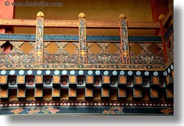 asia, asian, balconies, bhutan, buddhist, fences, horizontal, people, punakha dzong, religious, temples, photograph