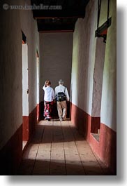 asia, bhutan, couples, halls, punakha dzong, vertical, walking, photograph