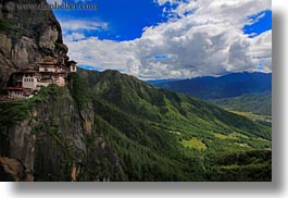 asia, bhutan, big, buddhist, cliffs, horizontal, religious, taktsang, temples, views, photograph