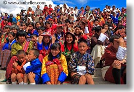 asia, asian, bhutan, buddhist, crowds, horizontal, people, religious, stadium, tashichho dzong, photograph