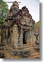 angkor thom, asia, cambodia, entrance, gates, palace, palace gate, vertical, photograph