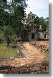 angkor thom, asia, cambodia, entrance, gates, palace, palace gate, vertical, photograph