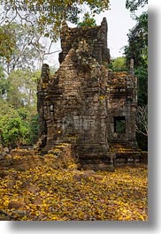 angkor thom, asia, cambodia, pilalay, preah, preah palilay, vertical, photograph