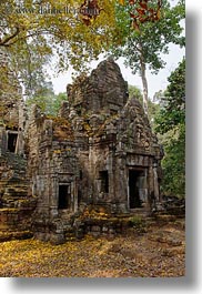 angkor thom, asia, cambodia, pilalay, preah, preah palilay, vertical, photograph
