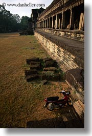 angkor wat, asia, cambodia, east, east entrance, entrance, pillars, vertical, photograph