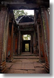 angkor wat, asia, cambodia, corridors, east, east entrance, gates, vertical, photograph