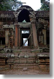 angkor wat, asia, cambodia, east, east entrance, gates, structures, vertical, photograph