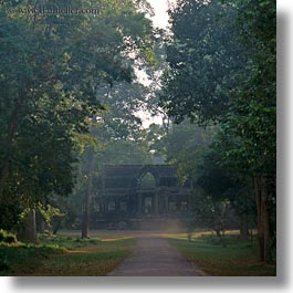 angkor wat, asia, cambodia, east, east entrance, gates, square format, structures, photograph