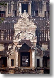 angkor wat, asia, cambodia, east entrance, entrance, stairs, vertical, photograph