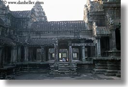 angkor wat, asia, cambodia, horizontal, interiors, structures, photograph