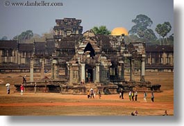 angkor wat, asia, buildings, cambodia, horizontal, side, photograph