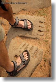 angkor wat, asia, cambodia, feet, stones, vertical, photograph