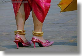angkor wat, asia, cambodia, heeled, high, horizontal, people, pink, shoes, womens, photograph
