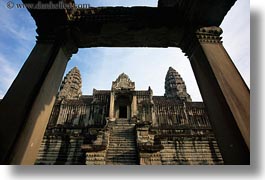 angkor wat, asia, cambodia, horizontal, pillars, towers, photograph